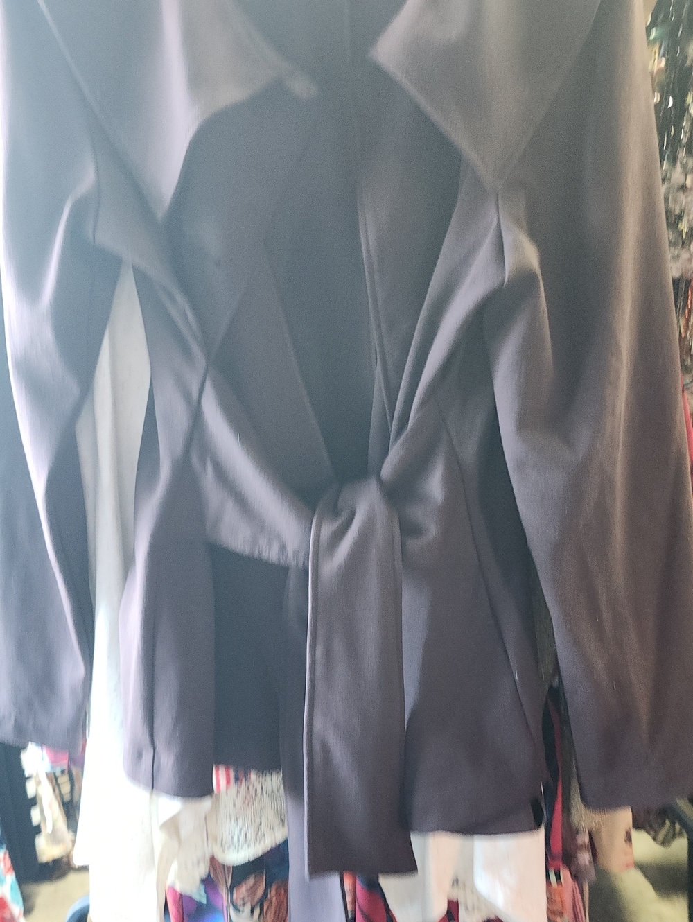 Orvis Charcoal Belted Trench Jacket